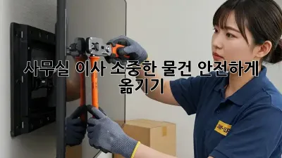 사무실 이사, 소중한 물건 안전하게 옮기기!